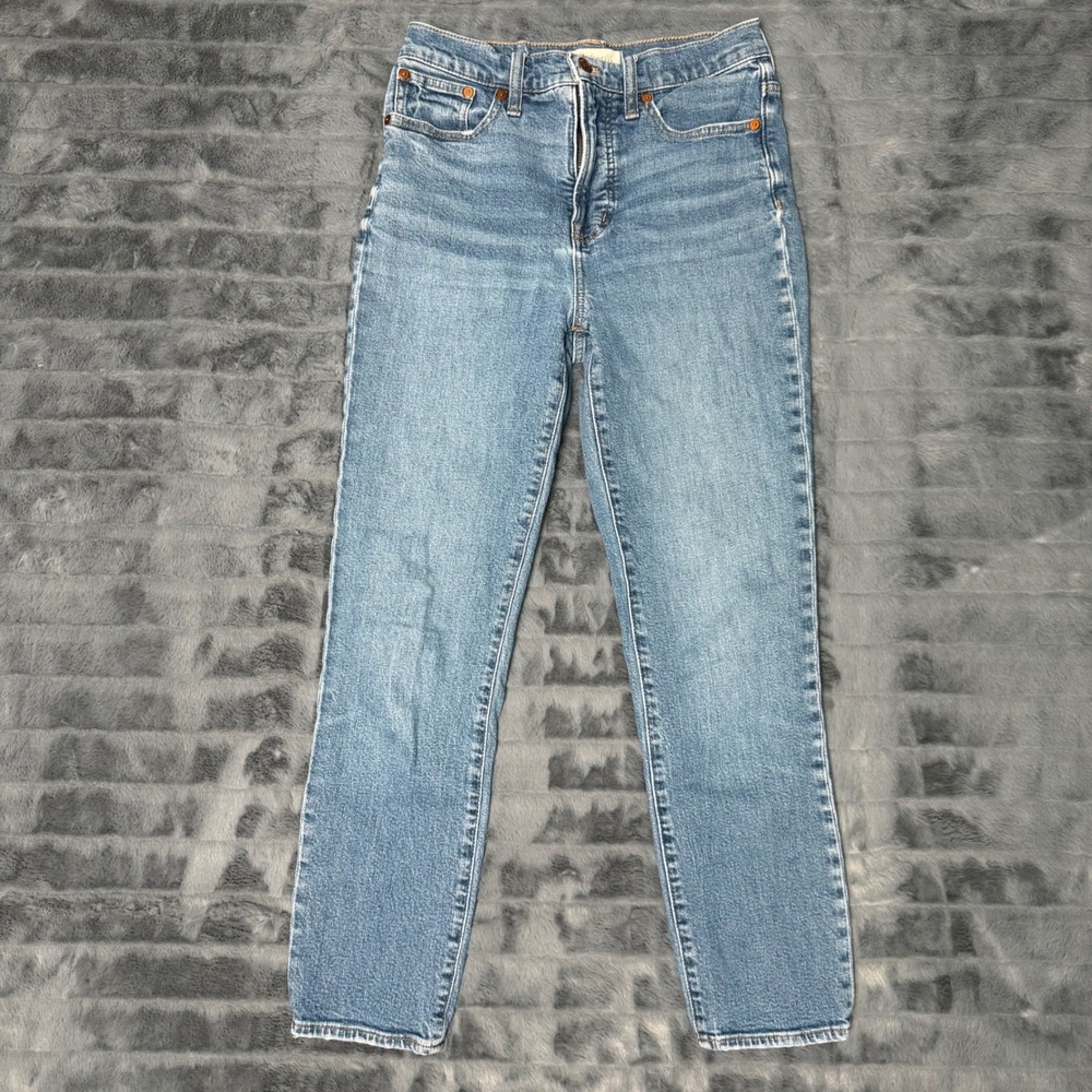 Madewell The Perfect Vintage Jean High Rise Tapered Medium Wash Denim Size 26